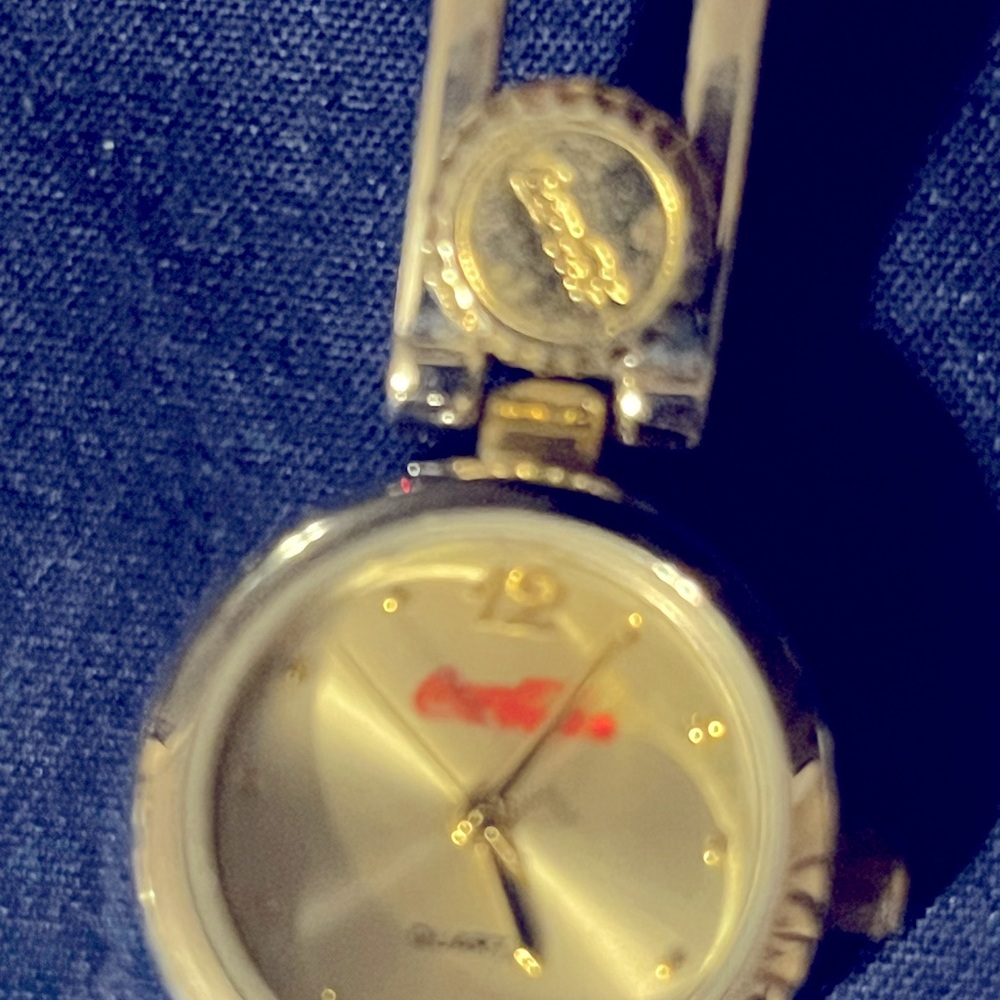 Coca-Cola Gold and Silver Quartz Watch